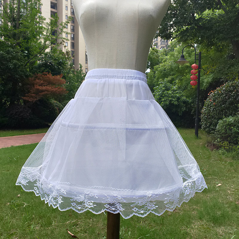 Lolita cosplay petticoat s dvostrukim čeličnim prstenima, jednoslojna vlakna, marka Other, za djecu