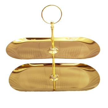 Οβάλ ράφι για γλυκίσματα από ανοξείδωτο ατσάλι – Ευρωπαϊκό στυλ, πιατέλα φρούτων, Mammoth Longxiang, πρώτης κατηγορίας ποιότητα, σύγχρονη απλότητα