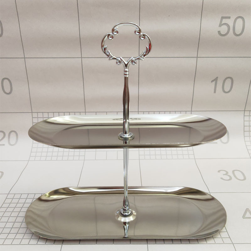 Οβάλ ράφι για γλυκίσματα από ανοξείδωτο ατσάλι – Ευρωπαϊκό στυλ, πιατέλα φρούτων, Mammoth Longxiang, πρώτης κατηγορίας ποιότητα, σύγχρονη απλότητα