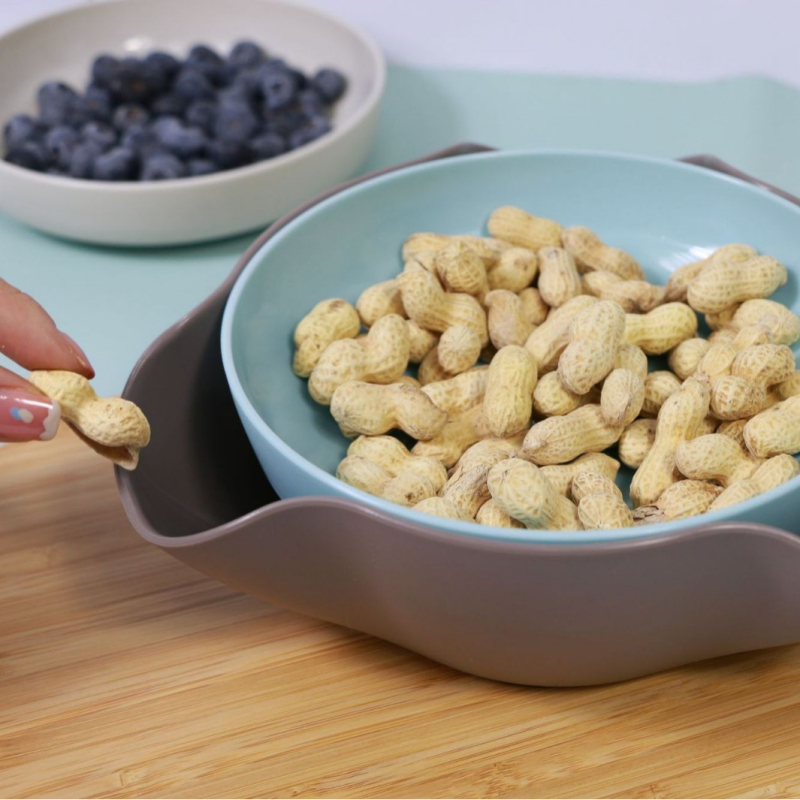 Astro Chef пластмасова плодова чиния – кръгла, нордически стил, удебелена, против приплъзване, удароустойчива