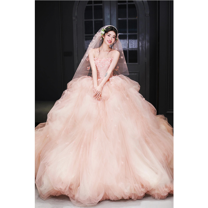 Večernja haljina — poliester; dekolte tip tube-top; bez rukava; ljeto 2025; pogodno za vjenčanje, banket i nastupe