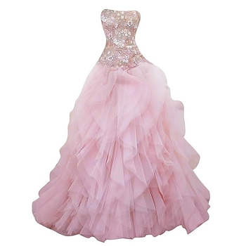 Menyasszonyi ruha tube-top kivágással, magas derékszélesség, hosszú szoknya, spandex-poliészter keverék anyag