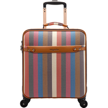 Poslovni kofer za putovanje s univerzalnim kotačićima, PVC materijal, prugasti uzorak, vodootporan i otporan na krađu