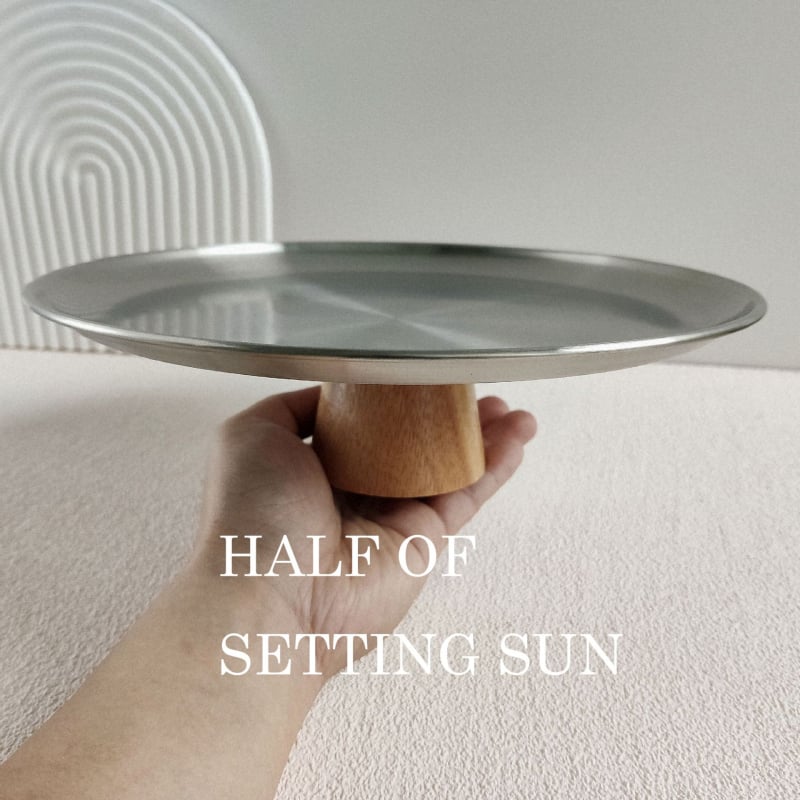 Tanjur za voće od nehrđajućeg čelika – jednostavan stil; brend HALF OF SETTING SUN; lansiran 2023