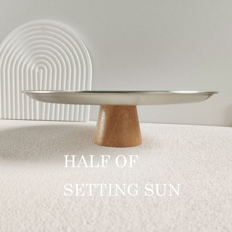 Tanjur za voće od nehrđajućeg čelika – jednostavan stil; brend HALF OF SETTING SUN; lansiran 2023