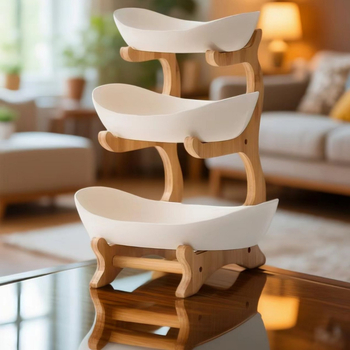 Heshuo Premium Višeslojni pladanj za voće, Europski stil, Stil 66, Lansko ljeto 2021, Premium kvaliteta