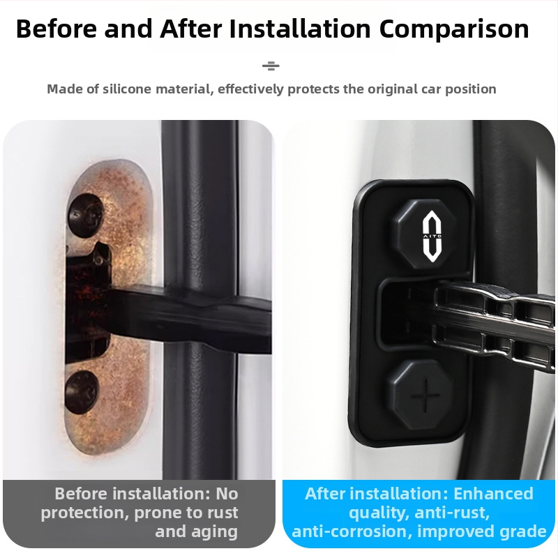 Automobilski vratni stopper – silikon zaštitni poklopac za zaključavanje, marka Yixuan, prilagodljivo