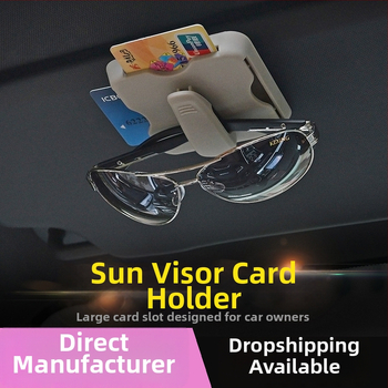 Automašīnas saules viziera kartes turētājs — brillēm klips, biļešu turētājs — ABS