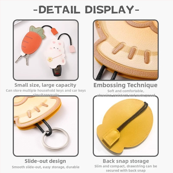 Kutija za ključeve s motivom životinje, PU materijal, zaštita od krađe, vodootporna, otporna na habanje