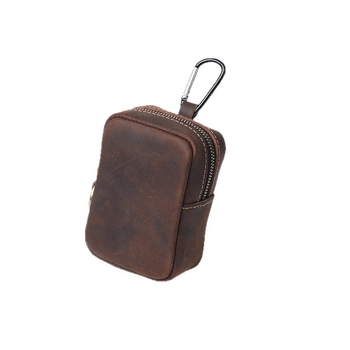 Torba za ključeve od PU kože, retro stil, unisex, vodootporna, otporna na habanje