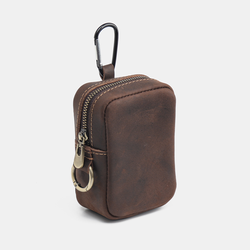 Torba za ključeve od PU kože, retro stil, unisex, vodootporna, otporna na habanje