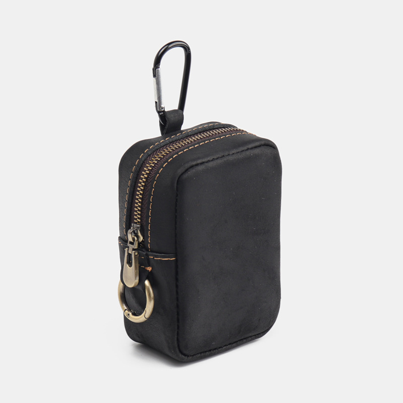 Torba za ključeve od PU kože, retro stil, unisex, vodootporna, otporna na habanje