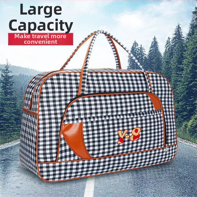 Cestovná taška s veľkou kapacitou 56–75L, PU koža, nepremokavá, proti krádeži, ručné nosenie