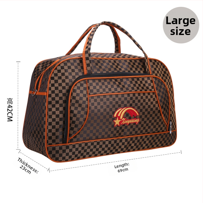 Cestovná taška s veľkou kapacitou 56–75L, PU koža, nepremokavá, proti krádeži, ručné nosenie