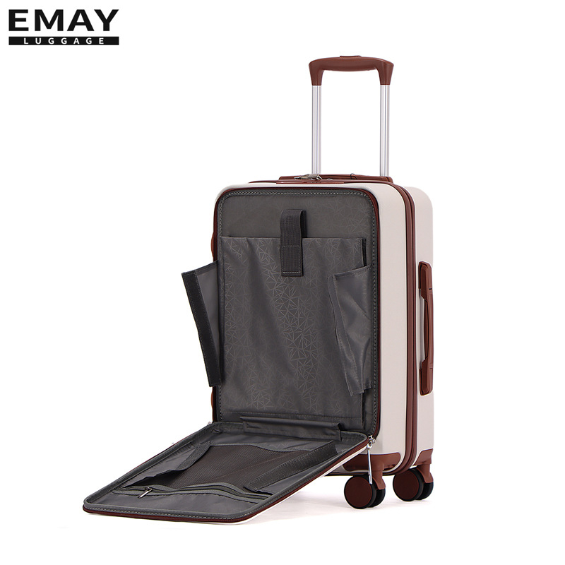 ABS tvrdi kovčeg s prednjim otvaranjem, kapacitet 36–55 L, 3-djelni set, mat završetak, univerzalni kotačići, zaključavanje kodom, vodootporan, zaštita od krađe