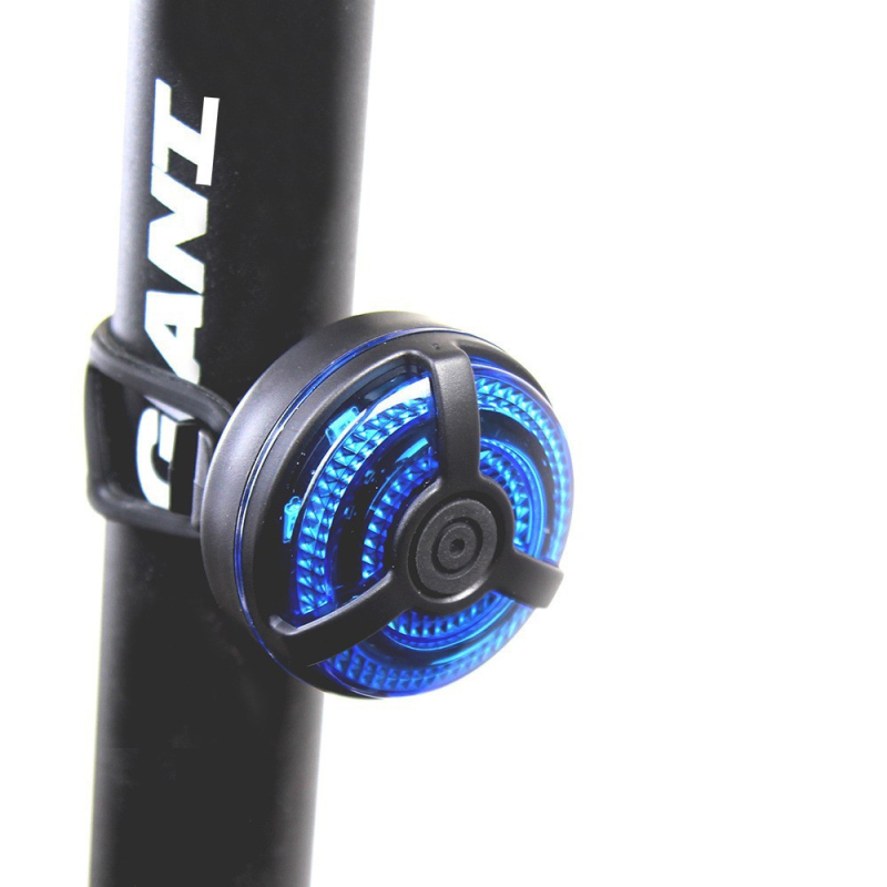 Zadnja svjetiljka za bicikl s USB punjenjem, montiranje remenom, 400 mAh baterija, Micro-USB punjenje, noćna vožnja