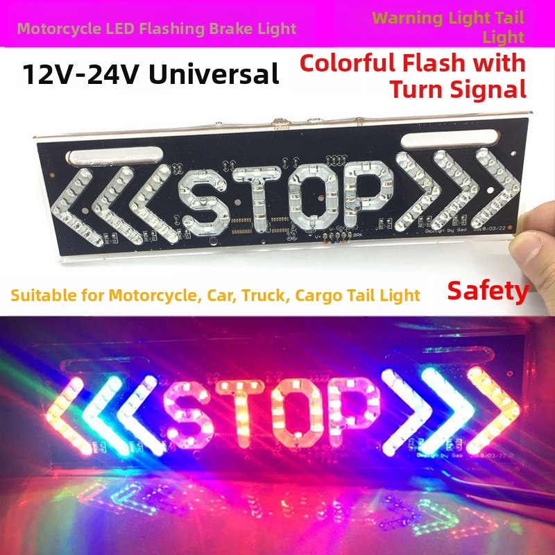 LED zadné svetlo na motocykel, 8W, 12V, 5000 lm