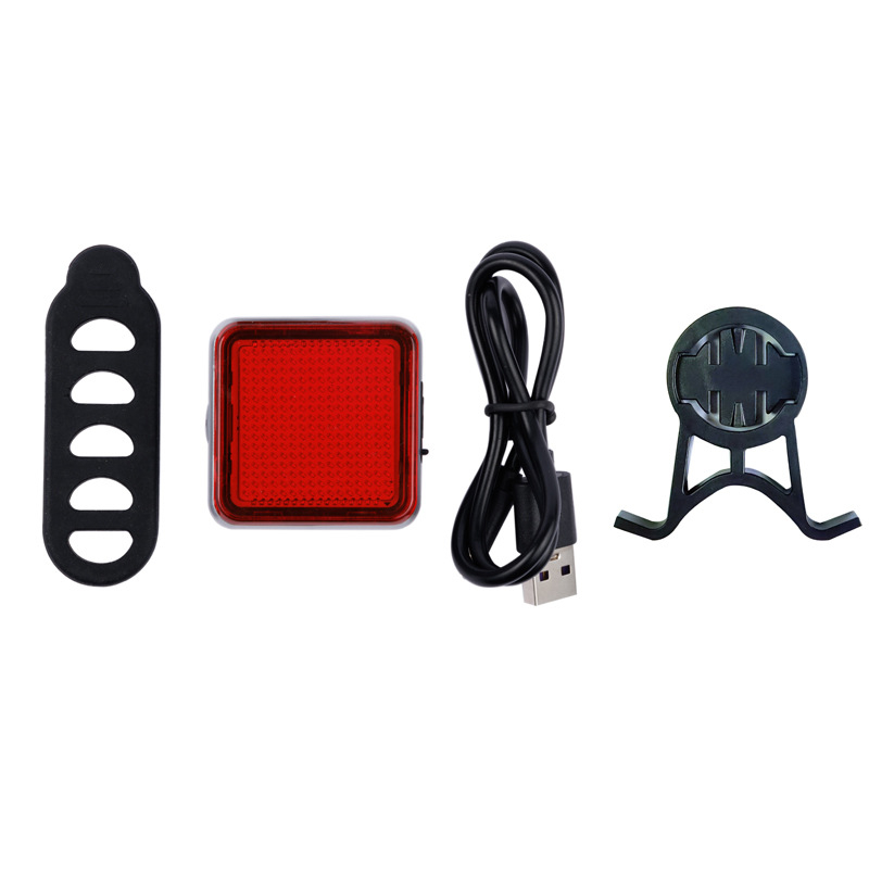 Stražnje svjetlo za bicikl s visokim intenzitetom LED-a, pametnim senzorom kočenja, Punjivo, za planinske i cestovne bicikle, baza u obliku luka