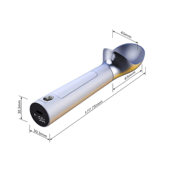 Загряваща лъжичка за сладолед, цинкова сплав, електрическо нагряване, дръжка за домашна употреба, модерен минималистичен дизайн