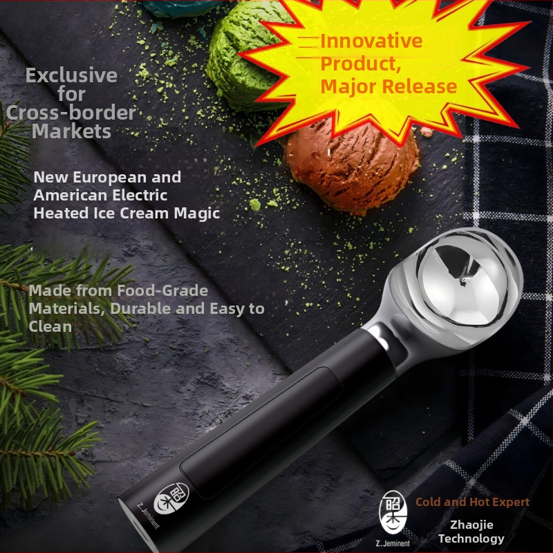Загряваща лъжичка за сладолед, цинкова сплав, електрическо нагряване, дръжка за домашна употреба, модерен минималистичен дизайн