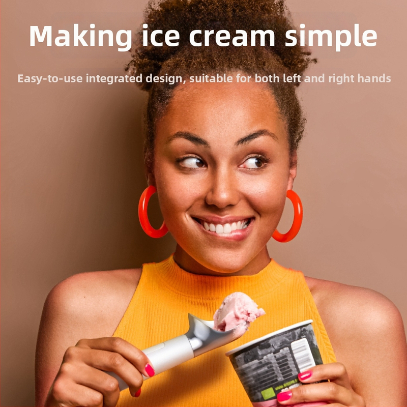 Загряваща лъжичка за сладолед, цинкова сплав, електрическо нагряване, дръжка за домашна употреба, модерен минималистичен дизайн