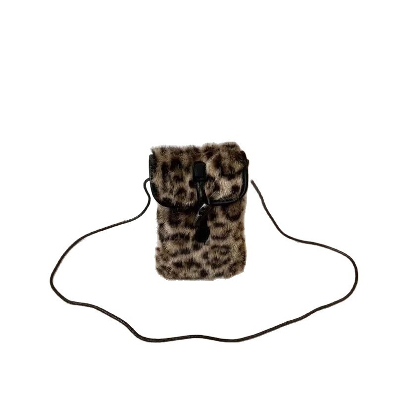 Plushová štvorcová taška s viečkom, zvislého tvaru, zapínanie háčikom, Oxford podšívka, jednoriamenný popruh, na denné nosenie