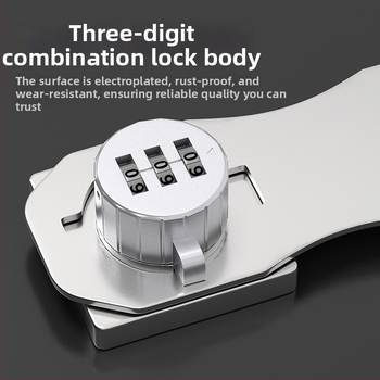 Încuietoare cu parolă pentru dulapuri, pentru ușile frigiderului și sertare, din oțel laminat la rece, stil modern minimalist