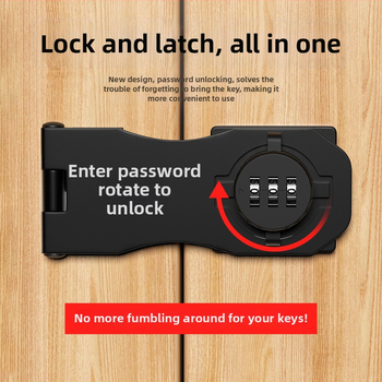 Încuietoare cu parolă pentru dulapuri, pentru ușile frigiderului și sertare, din oțel laminat la rece, stil modern minimalist