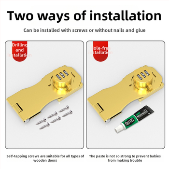 Încuietoare cu parolă pentru dulapuri, pentru ușile frigiderului și sertare, din oțel laminat la rece, stil modern minimalist