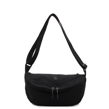 Geantă crossbody cilindrică din Oxford, cu fermoar, căptușeală poliester, primăvara 2025