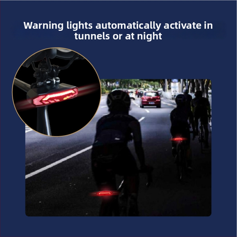 Inteligentna zadnja svjetla za bicikl s gyroskopom za kočnice, alarm protiv krađe s 7 razina osjetljivosti, bežično daljinsko upravljanje stražnjom svjetlošću i USB-C punjivi zvučnik (do 180 dana)