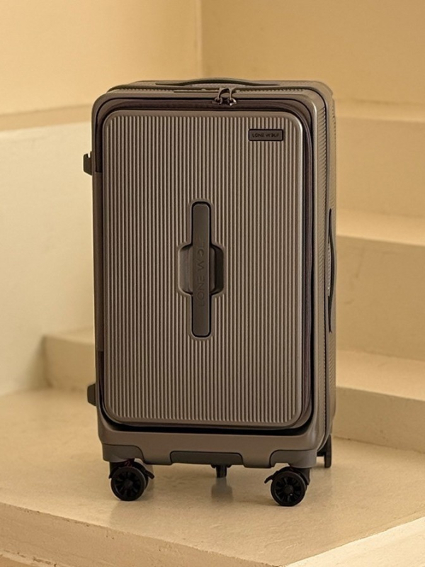 Solitary Wolf kofer s prednjim otvaranjem, TSA kombinirani zaključavanje, PC kućište, vodootporan i lagan, proširiv s odjeljkom suho/mokro