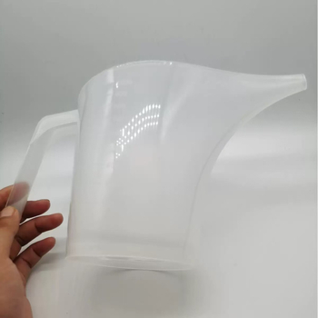 Műanyag mérőedény, graduált, hosszú szájú, 1000 ml, laboratóriumi és sütőipari használatra