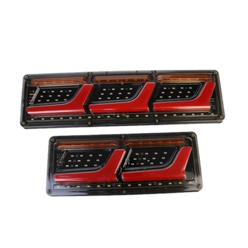 Automobilska stražnja svjetla s LED svjetlom za kočenje i skretanje u obliku slova 7, visok signal, mogućnost prilagođene obrade