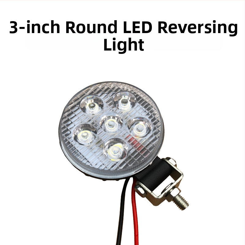 Sõiduki LED tagurdusvalgus, 3-tolliline ümmargune lamp, külg- ja haagiselatern