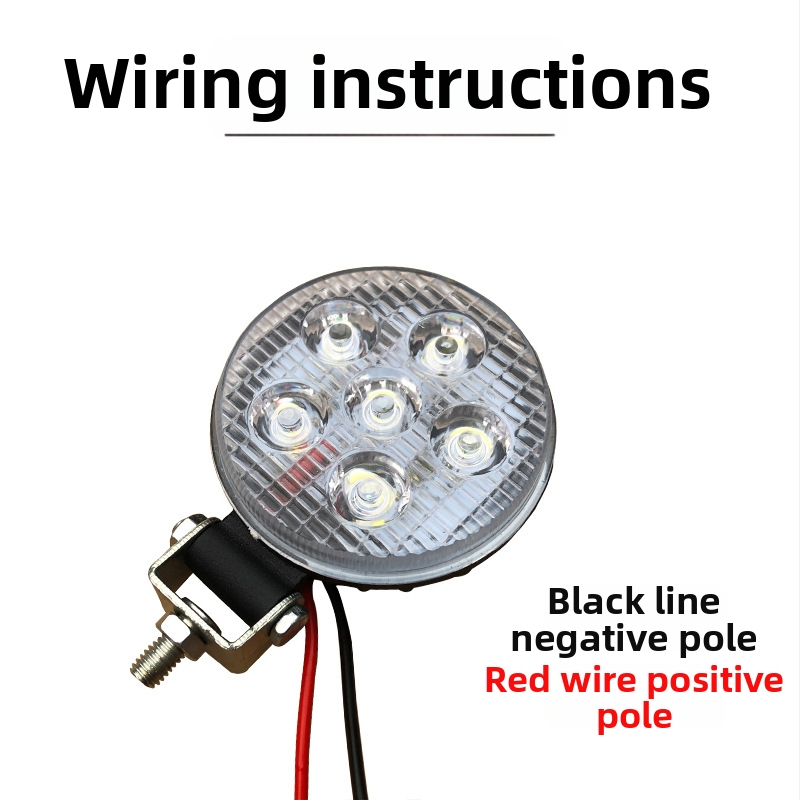 Sõiduki LED tagurdusvalgus, 3-tolliline ümmargune lamp, külg- ja haagiselatern