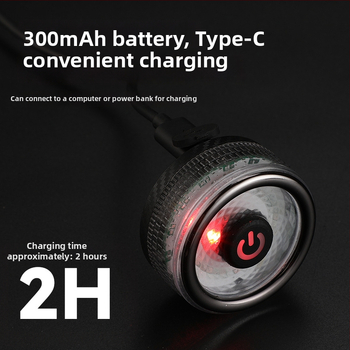 Zadnje svjetlo za bicikl, kružnog oblika, inteligentni senzor kočenja, upozorenje za noćnu vožnju, pogodno za brdske i cestovne bicikle