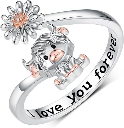 Bakreni prsten s motivom margarete, geometrijski dizajn, elektroplatiranje, za žene, proljeće 2024