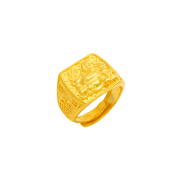 Метален пръстен в етно стил, отворен дизайн, позлатен