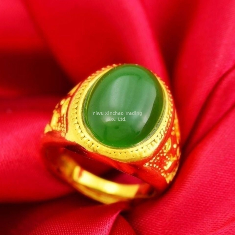 Meeste sõrmus liivakulla viimistlusega, domineeriv stiil, õnne talisman