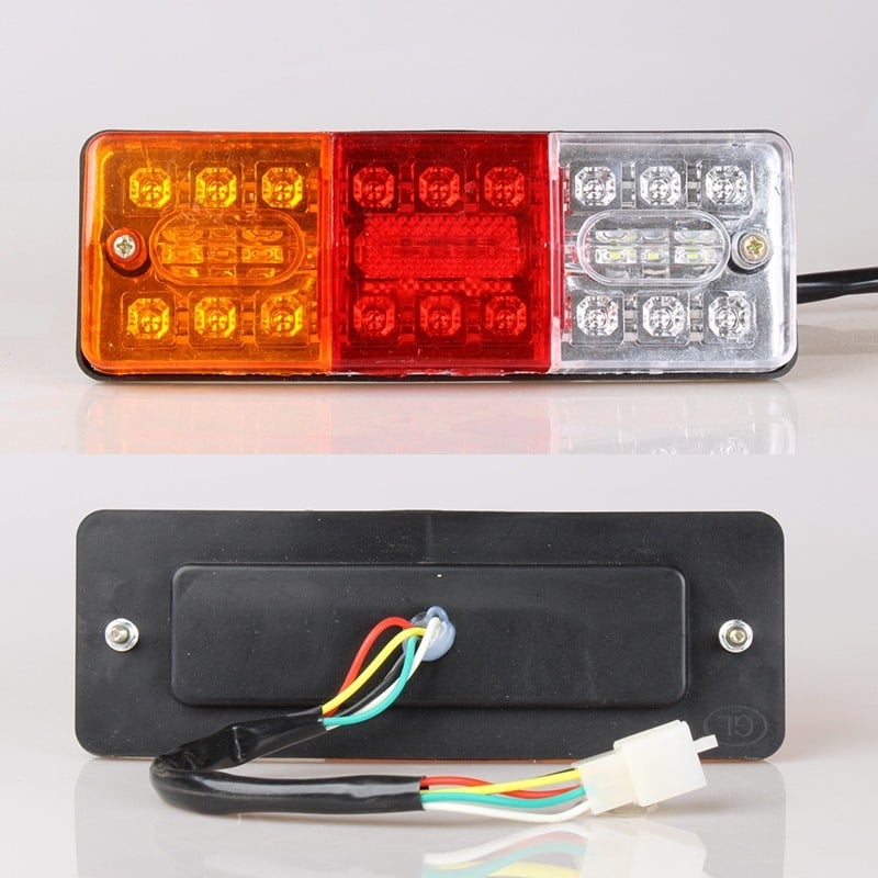 LED задна светлина за автомобили, камиони и триколки — 12V/24V, светлина за спирачка и мигач