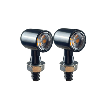 MQ-3016 Мини LED мигач за модифицирани мотоциклети — 12V, 1W, LED, цинкова сплав/PC