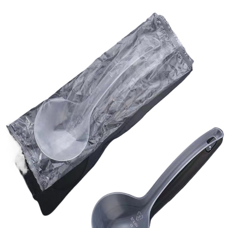 Jednokratna plastična žlica za juhu s dugom drškom, prehrambena kvaliteta, PP materijal