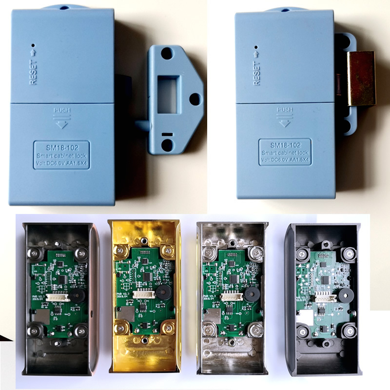 Qitai elektronický zámok na skrinky s číselným kódom, model 2020, zinková zliatina, vhodný pre drevené a kovové skrinky, archívy a zásuvky