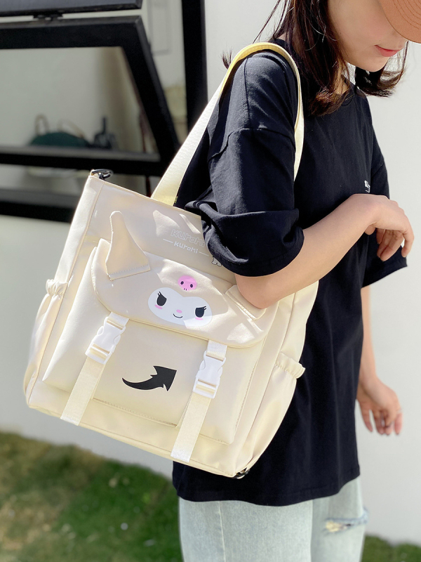 Štýlová cezramenná kabelka – svieži a jemný štýl; materiál: Oxford tkanina; obálkového dizajnu; zapínanie na zips; vnútorné vrecká pre telefón a preukaz