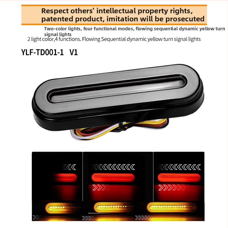 LED pidurisvalgustus haagissõidukitele (mudel Ylf-td001) – 10-30V DC, 1.2W, 3000 lm, LED 2835
