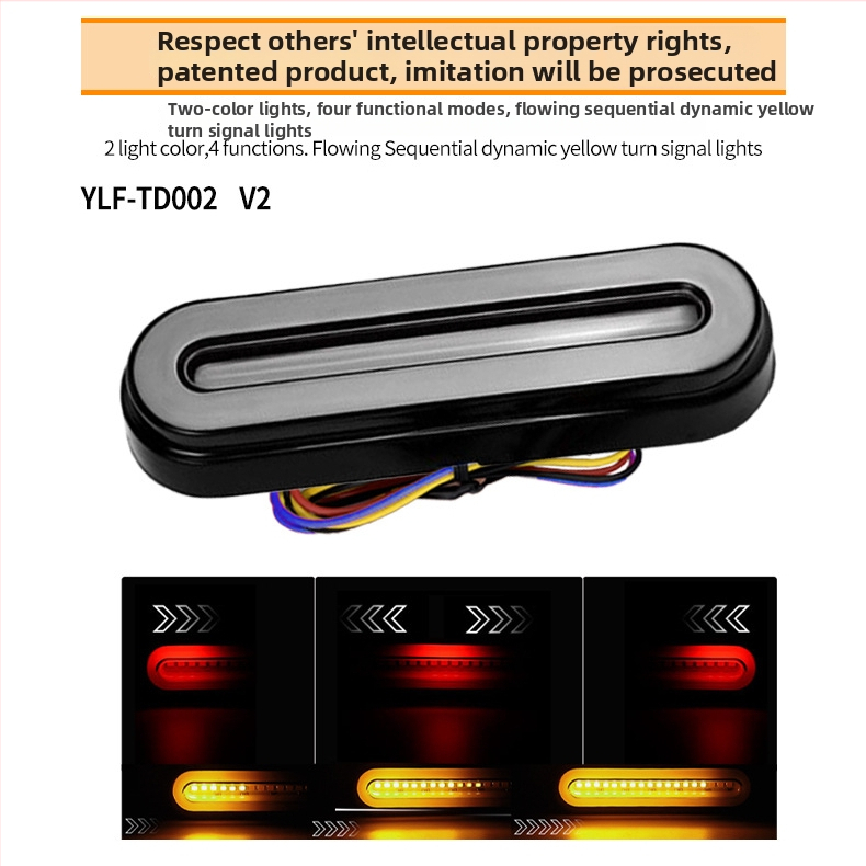 LED pidurisvalgustus haagissõidukitele (mudel Ylf-td001) – 10-30V DC, 1.2W, 3000 lm, LED 2835