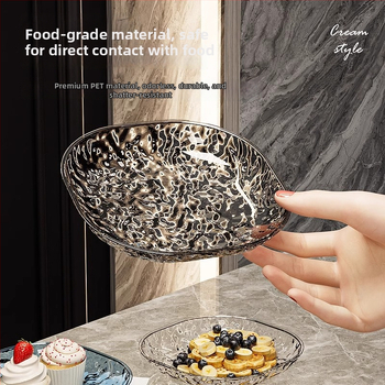 Plastová kosťová miska pre domáce stolovanie, nordický štýl, podložka na občerstvenie a základňa na skladovanie, tlač loga povolená, darček pre kolegov