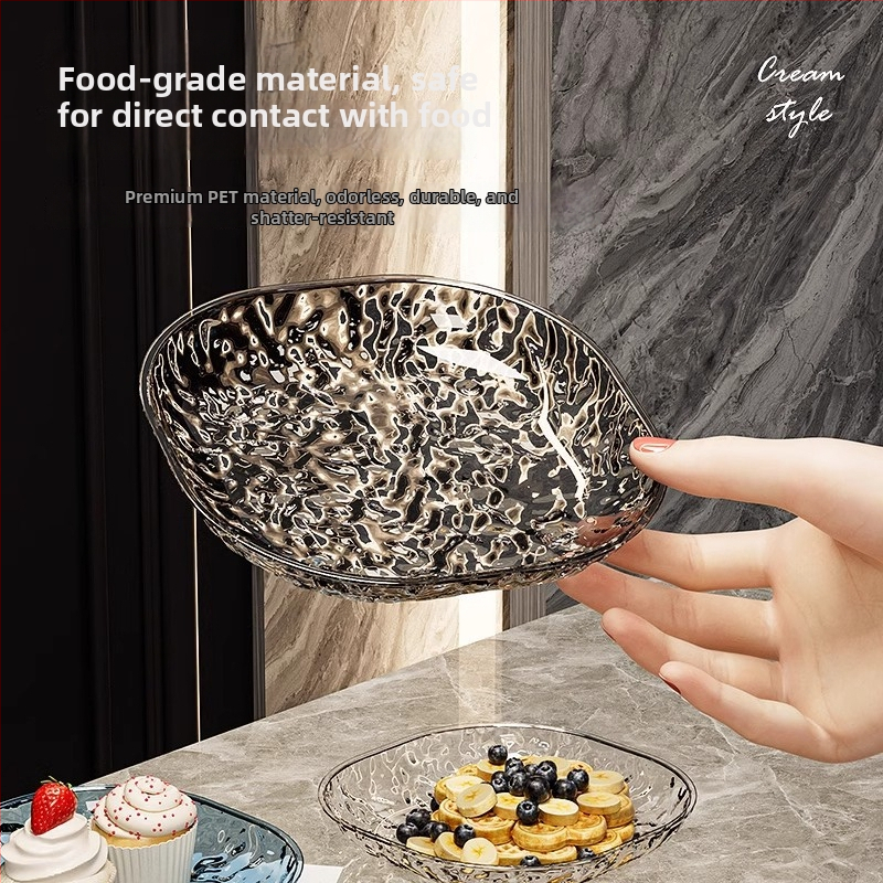 Plastová kosťová miska pre domáce stolovanie, nordický štýl, podložka na občerstvenie a základňa na skladovanie, tlač loga povolená, darček pre kolegov