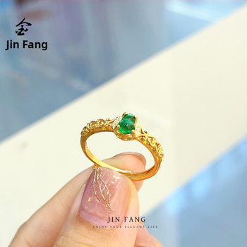 Meďný prsteň s motívom tekvice, nastaviteľný otvor, elektroplatovaný